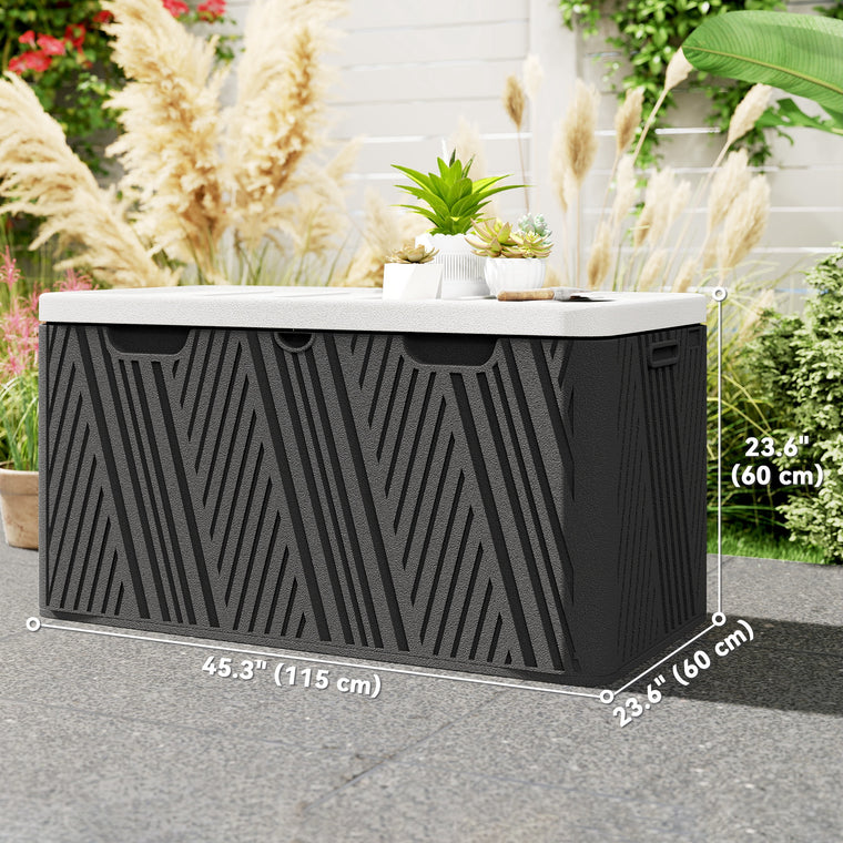 100 Gallon HDPE Deck Box with Lockable Lid