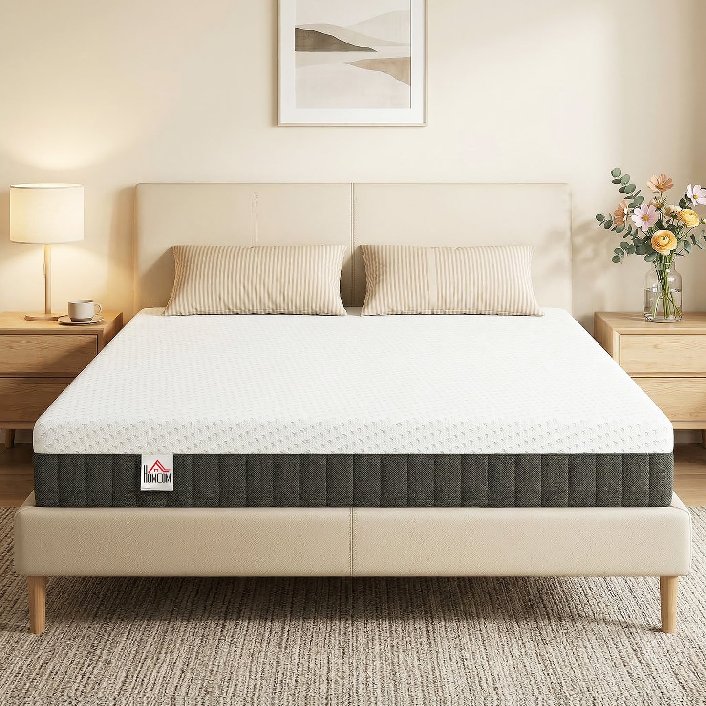 10 Inch King Mattress in a Box, Pressure Relief & Lumbar Support, CertiPUR-US Certified, Medium Firm