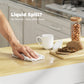 Kitchen Island with Sliding Expandable Top, Rolling Kitchen Cart with Drawers, Cabinets & Spice Rack, White
