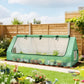Portable Mini Greenhouse with Mesh Windows for Indoor and Outdoor, 94.5" x 35.4" x 35.4", Green