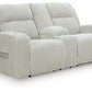 Forest Lake - Power Reclining Loveseat With Console / Adj Headrest