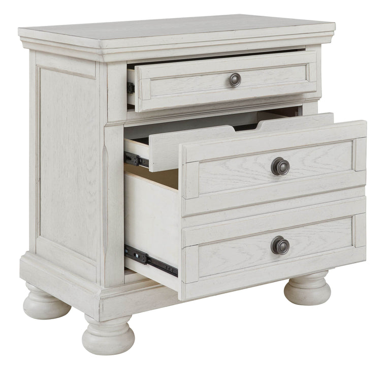 Robbinsdale - Antique White - Two Drawer Night Stand - Forward Furniture