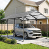 10 x 15ft Metal Carport, Heavy-Duty Carport Canopy with Reinforced Steel Frame & Roof, All-Weather Protection