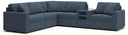 6 Pc. Sectional With Audio Console