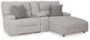 3 Pc. Power Reclining Sectional Sofa With RAF Chaise
