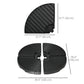 4PCs Cantilever Umbrella Base Weights for Offset Banana Parasol, Wicker Effect HDPE Water or Sand Filled Patio Umbrella Weights with Built-in Handles, Black