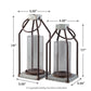 Diedrick - Gray / Black - Lantern Set (Set of 2) - Forward Furniture