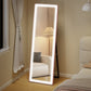 LED Mirror with Dimmable and 3 Colour Lights, 64" x 21" Rectangular Floor Mirror for Bedroom Living Room, Pink