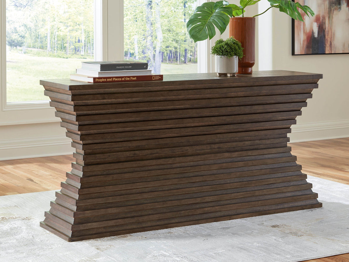 Hannodream - Warm Brown - Sofa Table - Forward Furniture