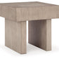 Jorlaina - Light Grayish Brown - Square End Table