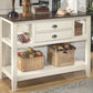 Whitesburg - Brown / Cottage White - Dining Room Server