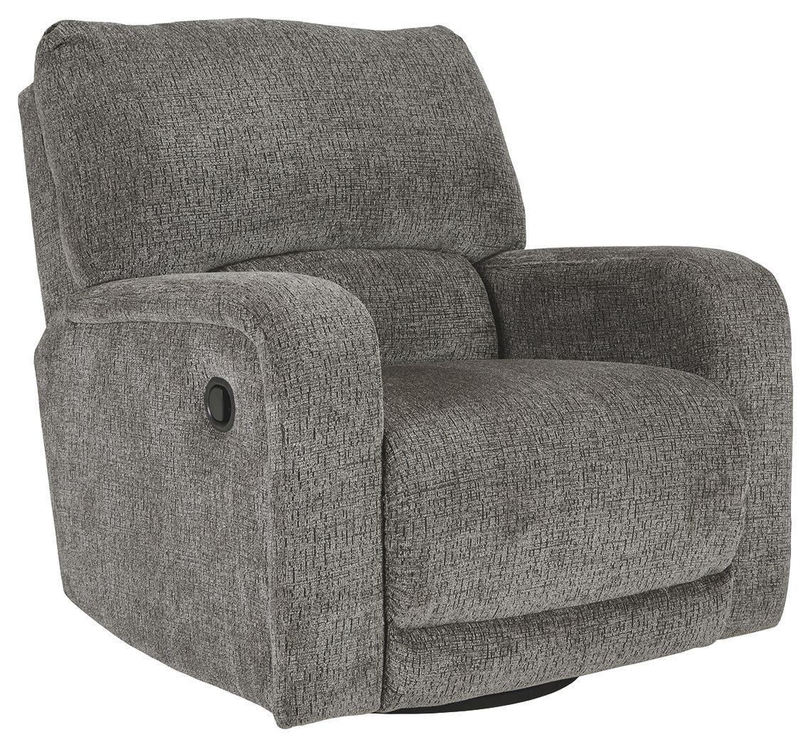 Wittlich - Dark Gray - Swivel Glider Recliner