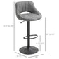Swivel Counter Height Bar Stools Set of 2 - Grey