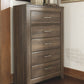 Juararo - Dark Brown - Five Drawer Chest