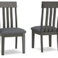 Hallanden - Dining UPH Side Chair (Set of 2) - Black / Gray