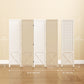 56.9" 4 Panel Wooden Room Divider with Pegboard Display, Folding Privacy Screen for Home Office, White