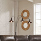 Sheriel - Black - Metal Arc Lamp