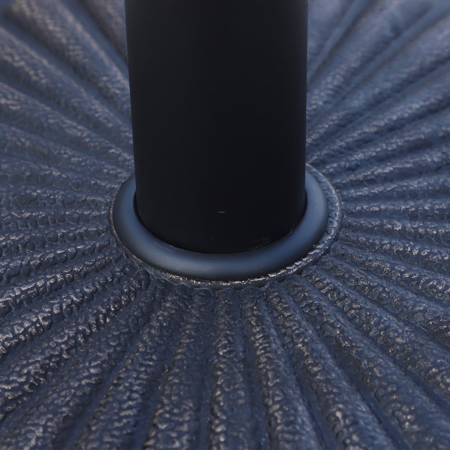 31 lbs Resin Round Market Umbrella Base Holder 19" Decorative Parasol Stand for Patio, Outdoor, Backyard, Bronze
