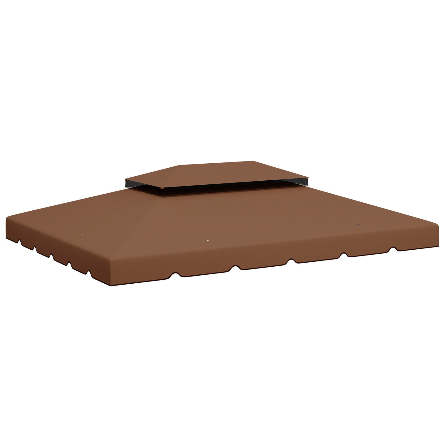 13' x 10' Gazebo Replacement Canopy, Gazebo Top Cover with Double Vented Roof for Garden Patio(TOP ONLY), Coffee