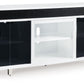 Gardoni - White / Black - XL TV Stand With Fireplace Option