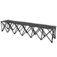Portable 6-Seater Folding Camping Chair, Team Bench Chair with Carry Bag for Soccer Football Team, No Assembly