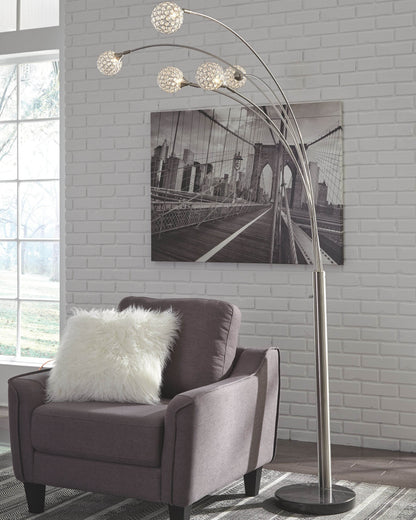 Winter - Silver Finish - Metal Arc Lamp - Forward Furniture