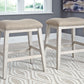 Skempton - Upholstered Stool (Set of 2) - White