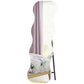 64" x 21" Full Length Mirror, Irregular Wavy Frameless Full Body Mirror with Pine Wood Base for Bedroom, Black