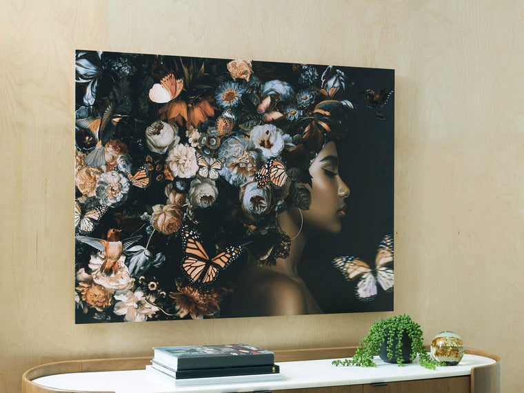 Valfer - Orange / Black / White - Wall Art - Forward Furniture