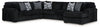 Midnight-Madness - 4 Piece Sectional