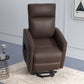 Power Lift Recliner Chair with Remote Control Side Pocket for Living Room Home Office Study Brown