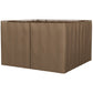 Gazebo Curtains, 10' x 10' Universal Replacement Privacy Curtain, 4-Panels Sidewall with Hooks/C-Rings, Brown