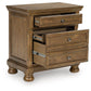 Feddinger - Medium Brown - Two Drawer Night Stand - Forward Furniture