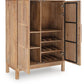 Pellamour - Natural Brown - Bar Cabinet - Forward Furniture