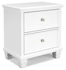 Fortman - Two Drawer Night Stand - White