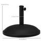 55 lbs Cement Round Umbrella Base Holder 20" Heavy Duty Parasol Stand for Patio, Outdoor, Backyard, Black