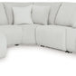 Top Tier - Alloy - 6-Piece Reclining Sectional With Laf Chaise - Fabric