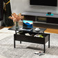 39" Modern Lift Top Coffee Table with Hidden Storage Compartment, Center Table for Living Room, Black
