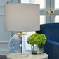 Samder - White - Glass Table Lamp