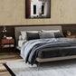 Floating Nightstand Set of 2 with Drawer - Brown