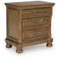 Feddinger - Medium Brown - Two Drawer Night Stand - Forward Furniture