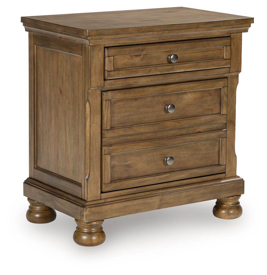 Feddinger - Medium Brown - Two Drawer Night Stand - Forward Furniture