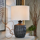 Ellisley - Black - Ceramic Table Lamp