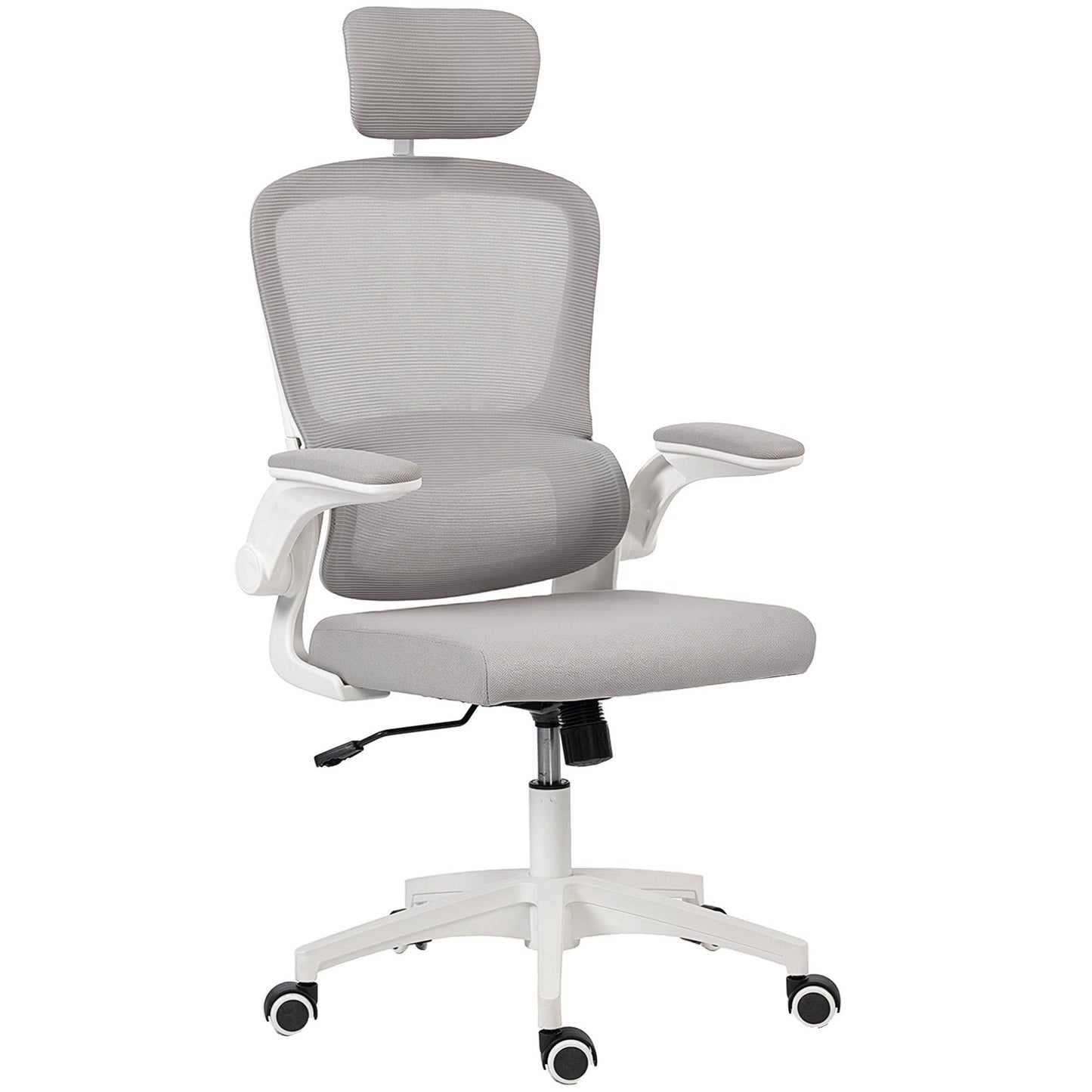 Ergonomic Mesh Office Chair with Lumbar Support - Grey