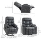 Lift Chair for Elderly, PU Leather Electric Recliner Chair with Quick Assembly, Remote, Cup Holders, Side Pockets, Grey