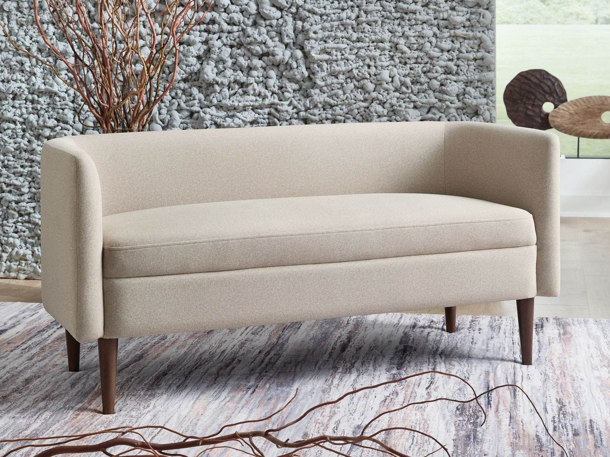 Wainner - Beige - Accent Bench - Forward Furniture