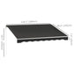 10' x 8' Electric Retractable Awning, UV Protection Sun Shade Shelter w/ Remote Controller for Deck Balcony Yard, Black