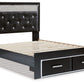 Kaydell - Upholstered Panel Storage Platform Bed