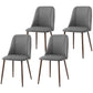Velvet Dining Chairs Set of 4 - Dark Grey