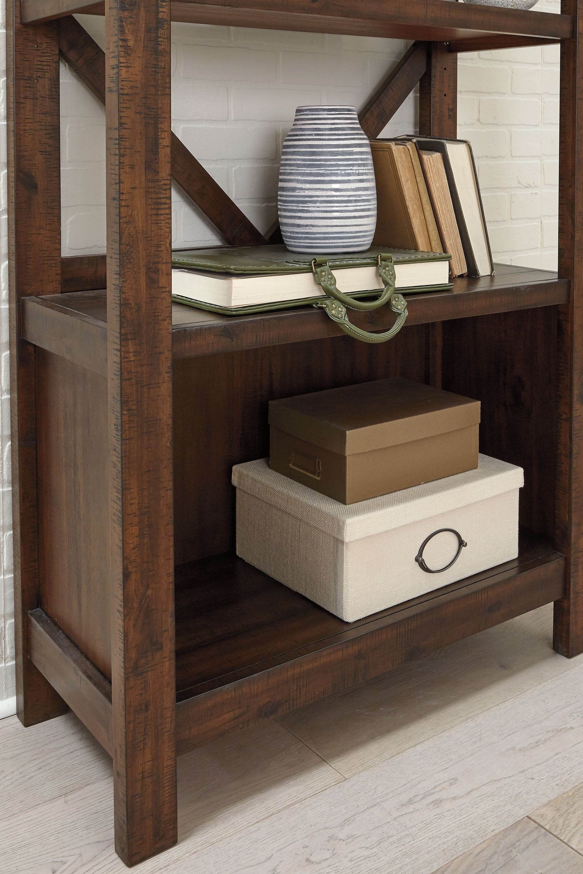 Baldridge - Rustic Brown - Large Bookcase - Forward Furniture